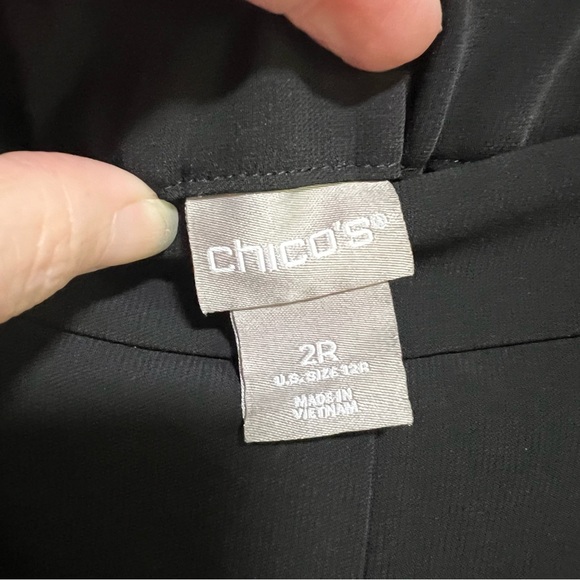 Chico's Black Pants Metal Bead Details - Picture 5 of 8